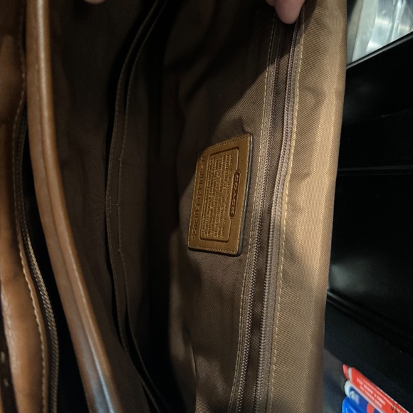 RARE Coach British Tan Portfolio Thompson Briefcase J0669-F06455 - Picture 10 of 16